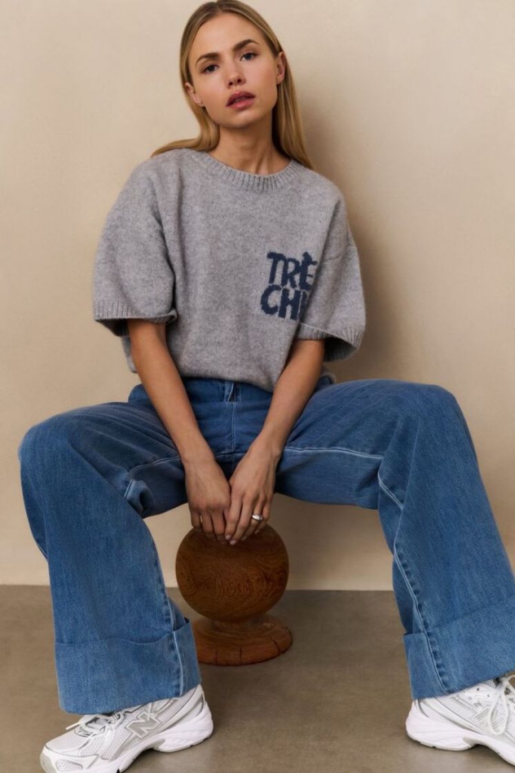 Zachte trui 990011grey melange