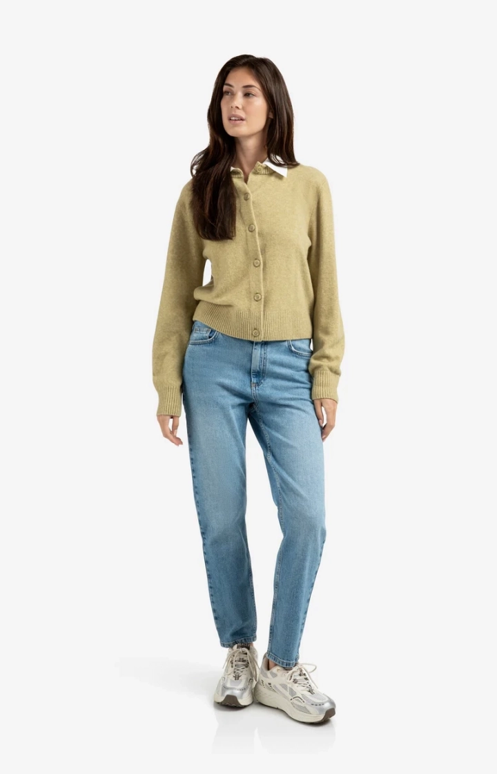Vest met afneembare kraag 505222 Olive green