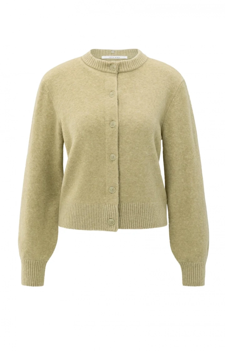 Vest met afneembare kraag 505222 Olive green